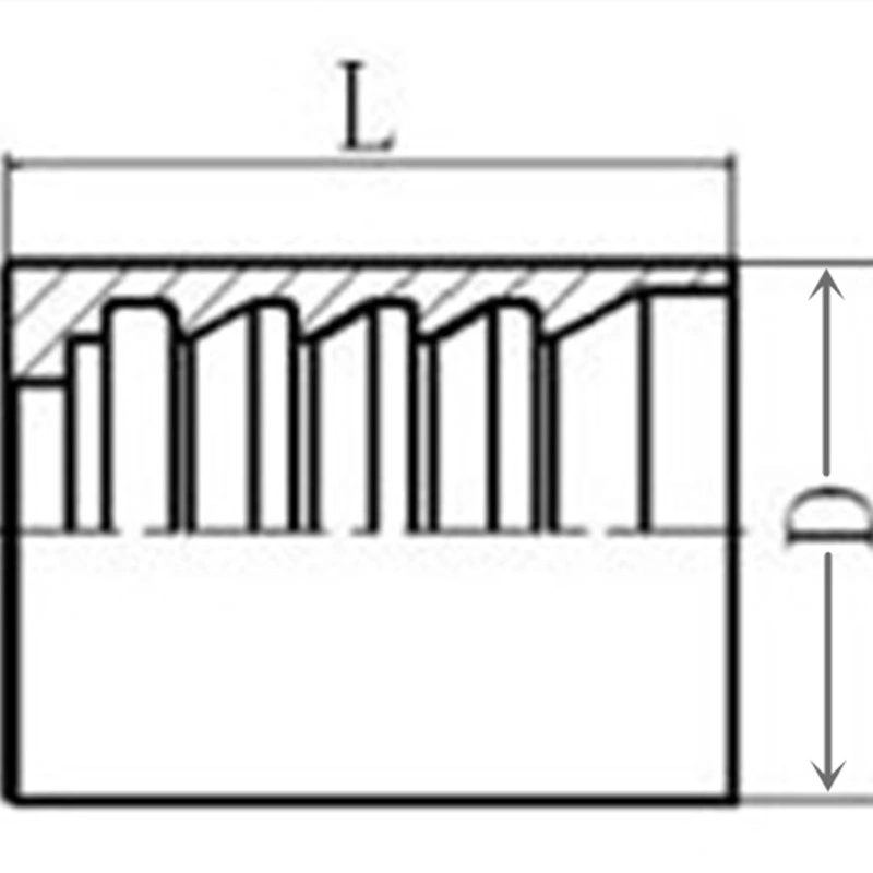 4 Wire Spiral Hose Ferrule Fitting 00400