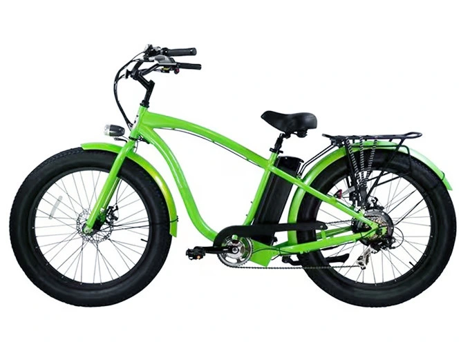 48V 750W Electric Bicycle 26 Inch Dirt Carbon Mountain Ebike Thumb Throttle Cruiser Bike for Sale