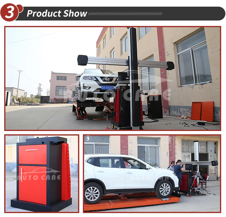 Car Tyre 3D Wheel Alignment Machine with Lifting Beam