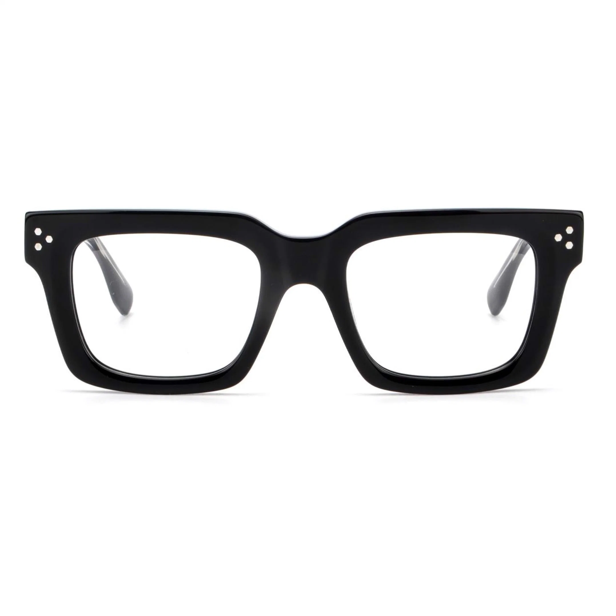 Wholesale Fashionable Style Square Heavy Acetate Shiny High Quality Optical Frames