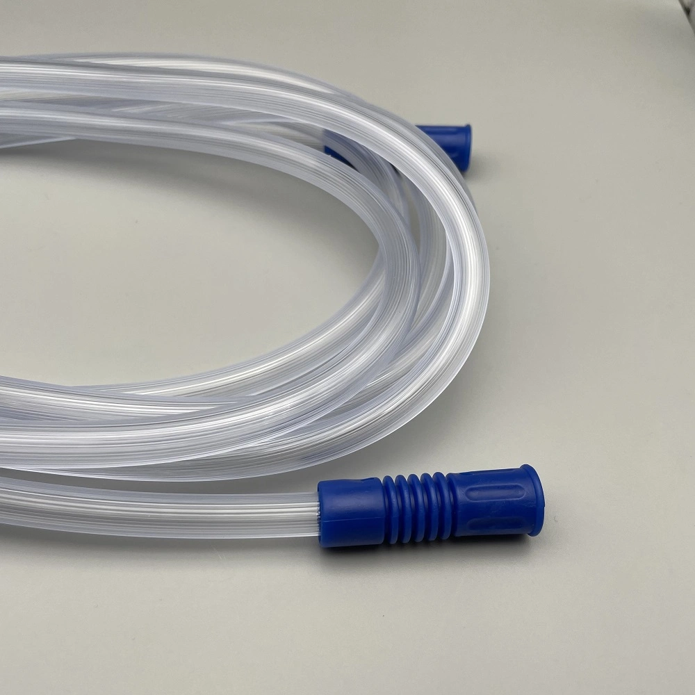 Medizinisches Einweg-PVC-Saugverbindungsrohr mit Yankauer-Stielsaugung Rohr