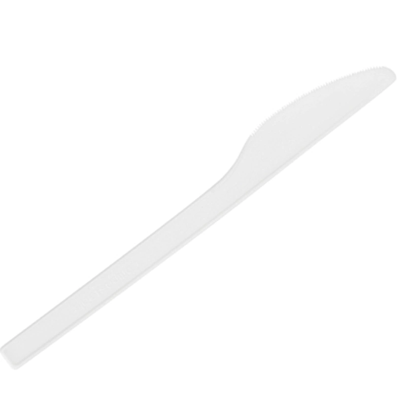 Colored 16mm Cpla Disposable Knife for Steak and Fruit Salad Ecomaterial 100% Compostable