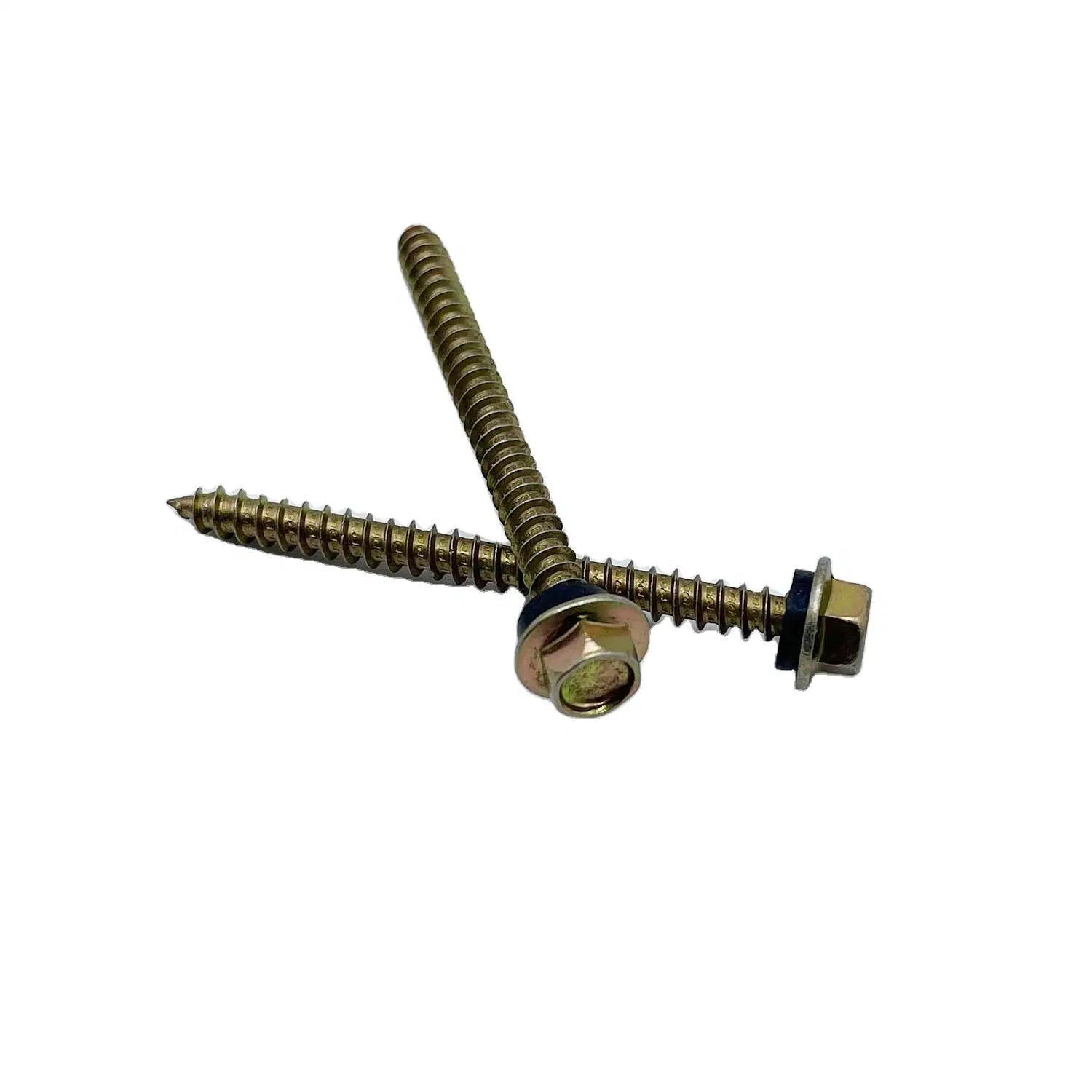 Hex Flanged Head High-Low Thread Screw with EPDM Washer