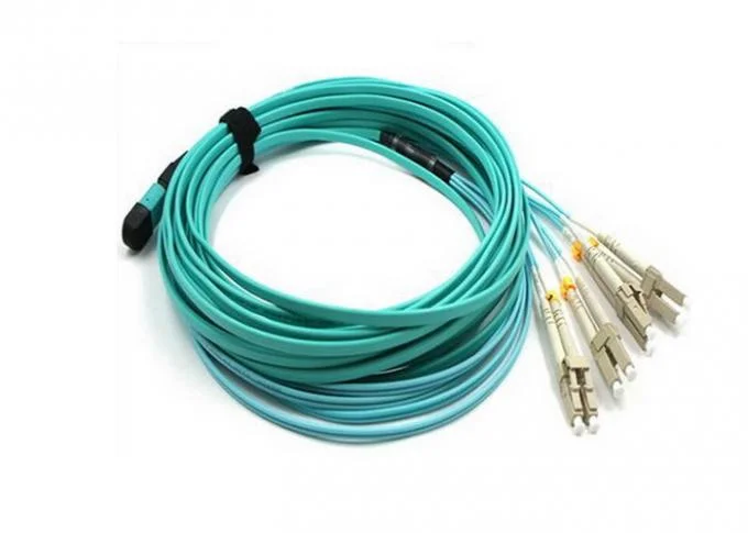 8 Cores MPO/MTP-LC Fiber Optic Patch Cord Om3 Breakout Cable