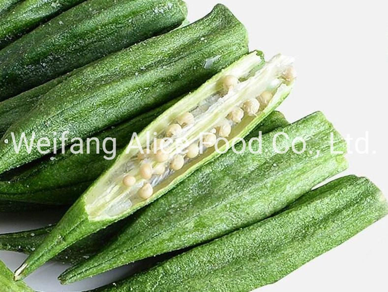 Chinese Health Snacks Vacuum Fried Okra