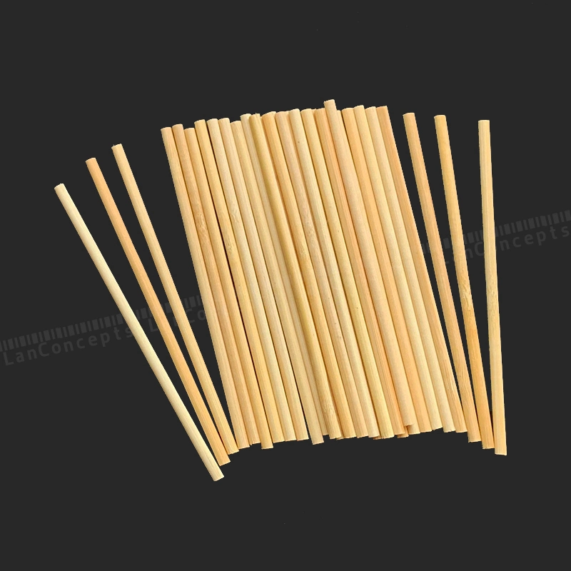 Custom Bamboo Stick Bamboo Skewers Wood Craft Round Skewer Wooden Lollipop Popsicle Sticks Bamboo Icecream Stick Cigars Pointy Stick