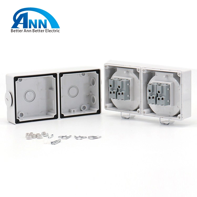 2 Gang16A Multi-Function IP66 Weatherproof Wall Sockets and Switch for Outdoor