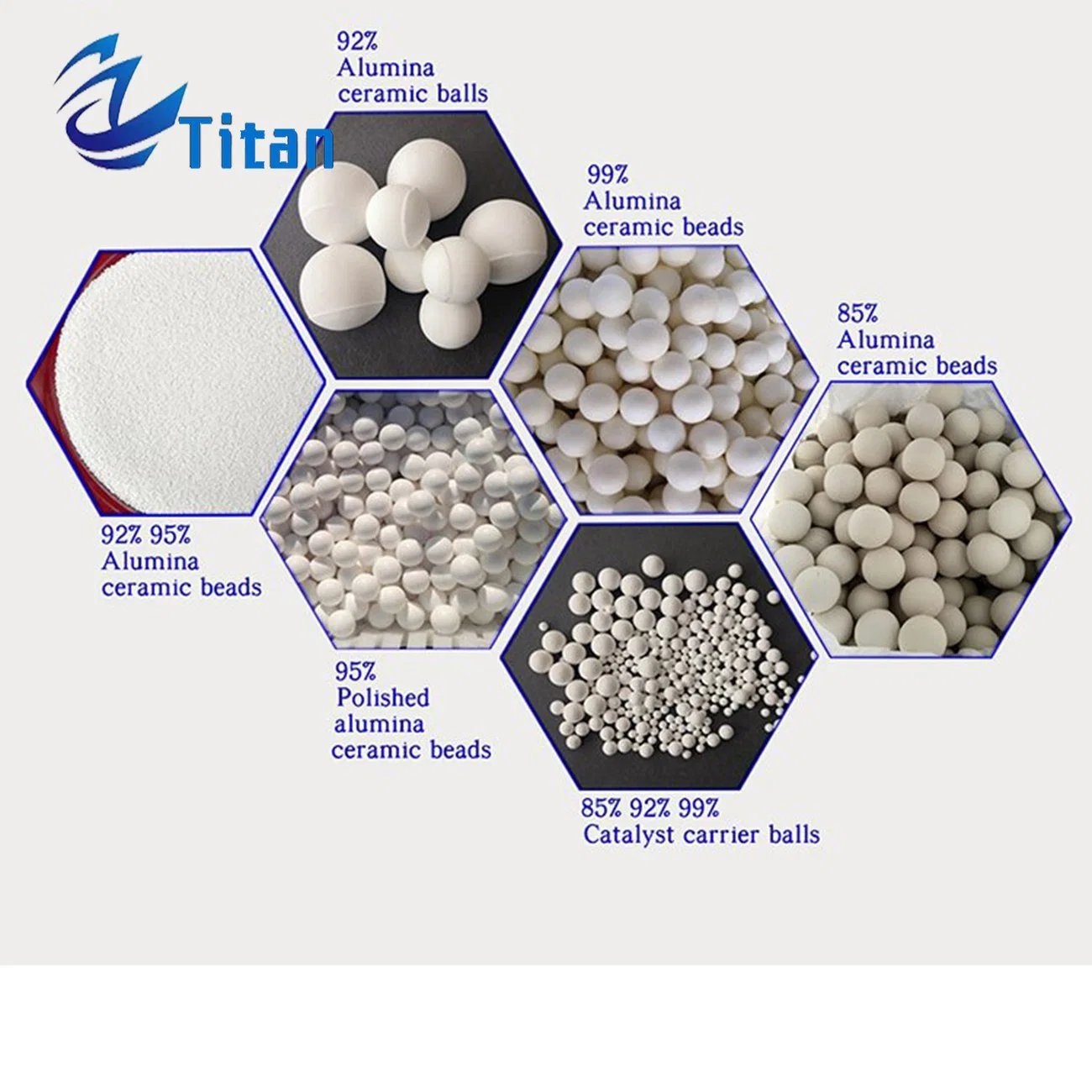 High quality/High cost performance  92% 95% Al2O3 Alumina Grinding Ball Alumina Beads as Grinding Media