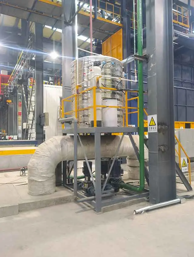 Sistema de reciclagem de troca de calor residual para galvanização da fábrica