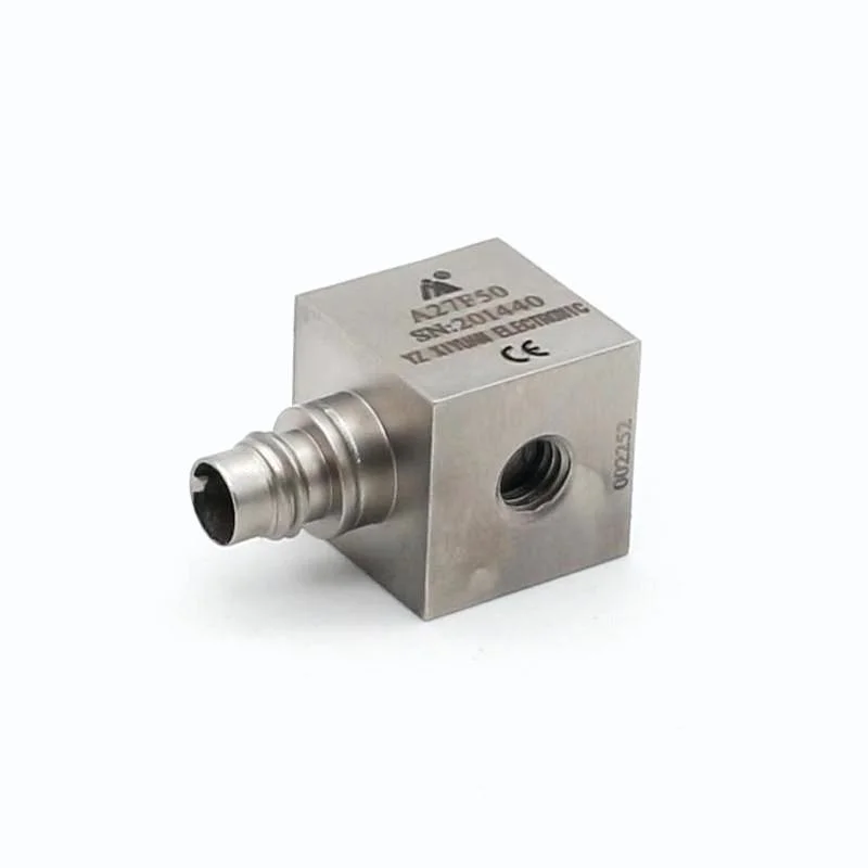 Mini Size Built-in Iepe Preamplifier 1/4-28 Quad-Core Triaxial Piezoelectric Acceleration Sensor (A27F50)