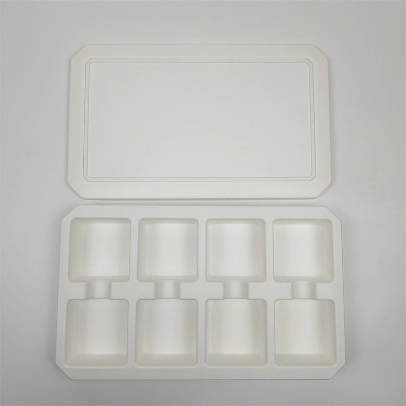 Customized Shockpro of Food Container Waterpro of Biodegradable Paper Pulp Molded Paper Tray for Egg, Apple, Mooncake