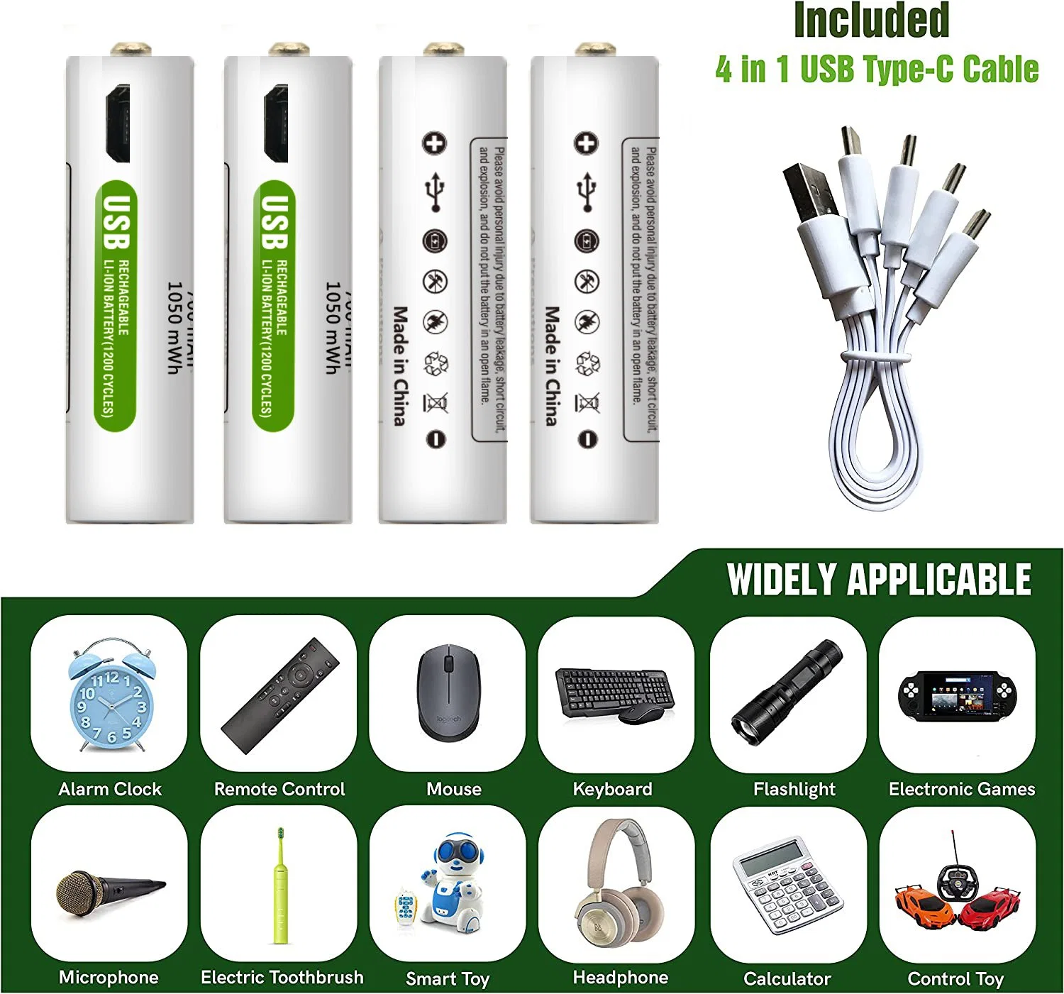 Mise à niveau AAA de la batterie rechargeable au lithium rechargeables USB usine OEM d'experts de la batterie