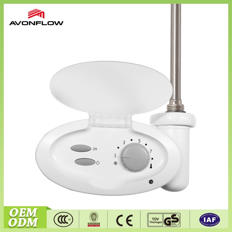 Elemento calefactor de agua eléctrica Avonflow con control de temperatura de cuarto de baño calentador de toallas