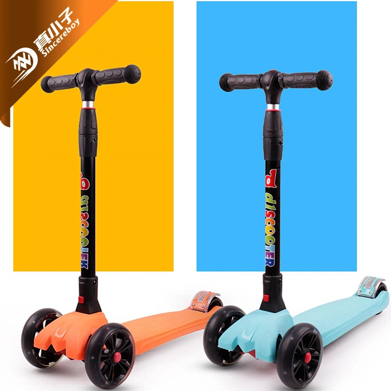 Faltbarer Kick Scooter für 3-6 Jahre alte Kinder Kinder Rutsche Fahrrad 3 Räder Baby Spielzeug