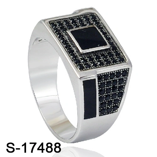 High Quality 925 Sterling Silver Jewelry Islamic Cubic Zirconia Finger Ring for Man