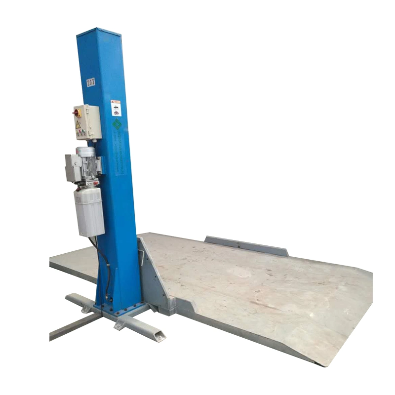 Hydraulic Parking Two Cars Single One Post Parking Lift Device
