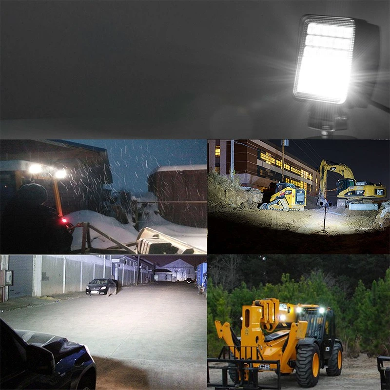 Carretilla elevadora de 4,3 pulgadas de piezas coches Offroad LED de luz de la conducción del trabajo de la luz automática