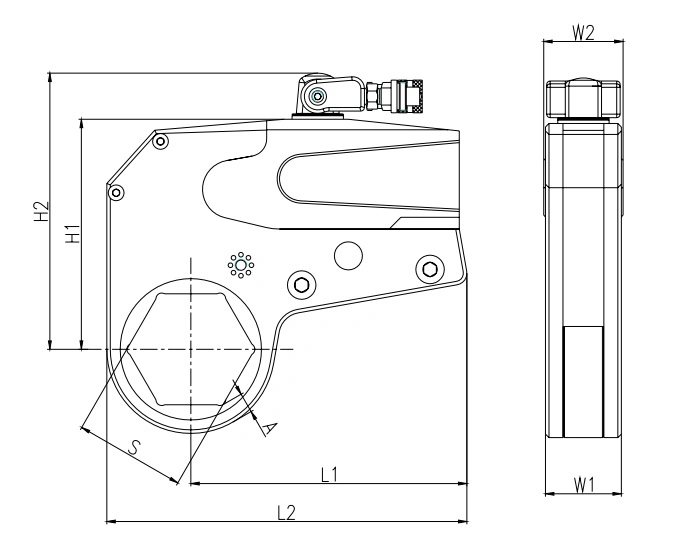 Winner Whcw Hollow Wrench Hydraulic Hollow Wrench with Various Bolt Nuts