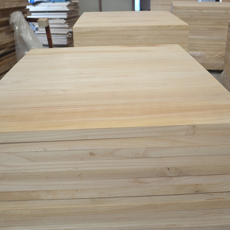 Paulownia Wood Manufacturer Top Quality Natural Colour Solid Wood Boards Paulownia Wood