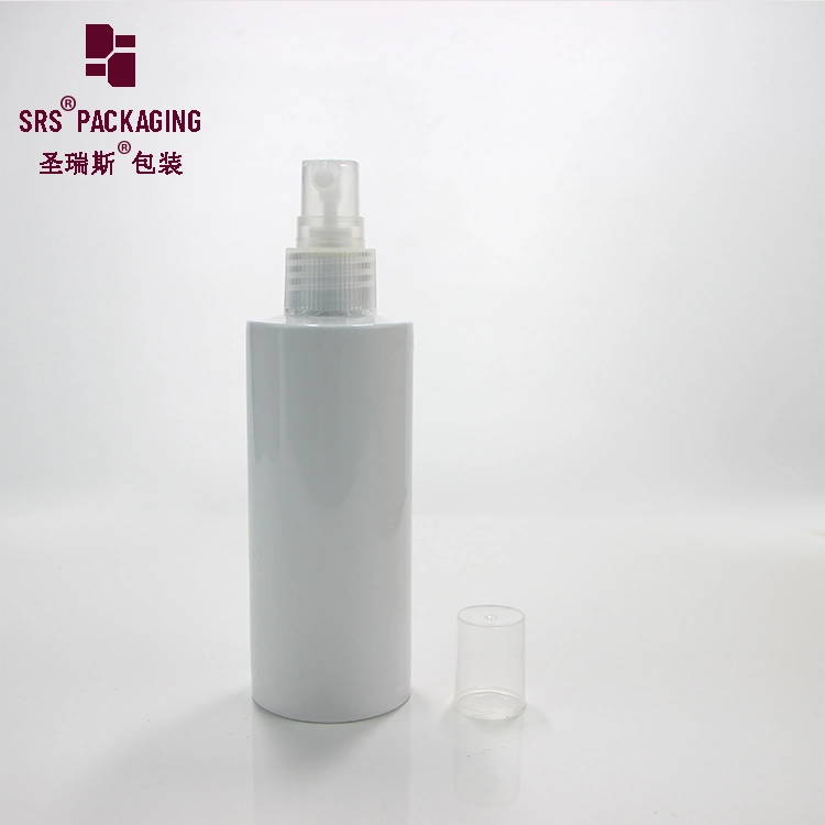 Stock Empty Mini Pet Clear Color Round Flat Alcohol Plastic Bottle Spray 100ml