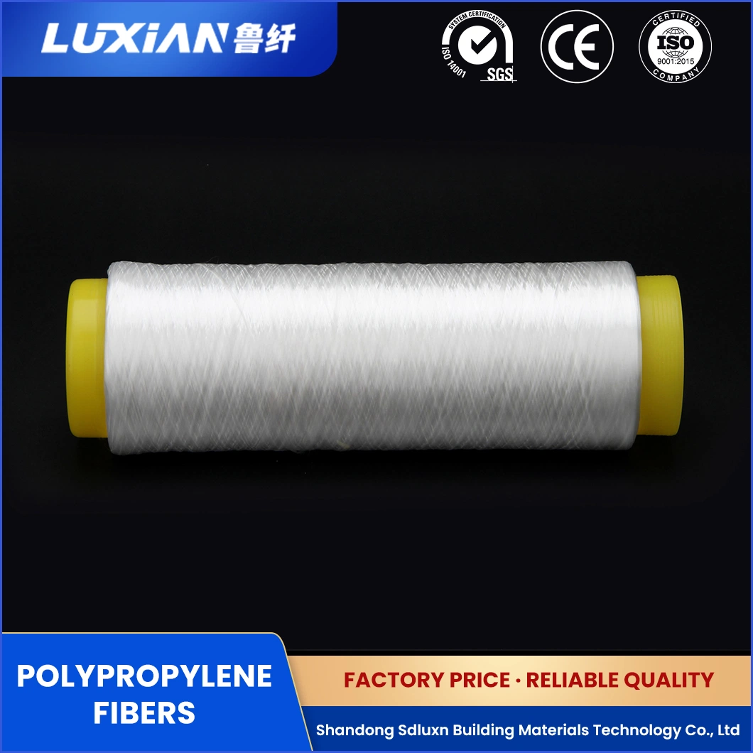 Fibra Sdluxn Material de Construção Lxbg polipropileno modificado Fibrillated Fibras de polipropileno China Polietileno de baixa densidade estável sintético fábrica de fibra