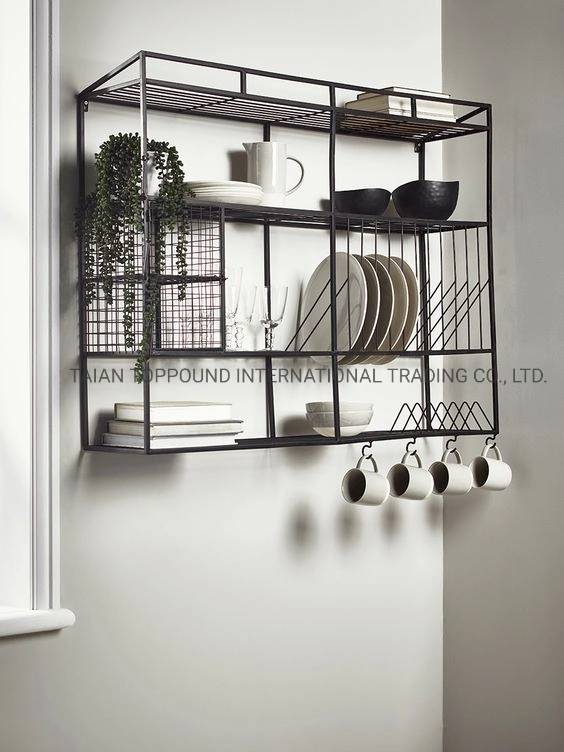 Rack Tier Pan Rack for Kitchen Wall Mounted Pot Organizer