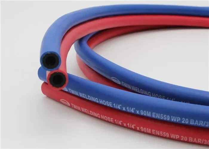 Industrial PVC Rubber Oxygen Acetylene Twin Welding Rubber Hose