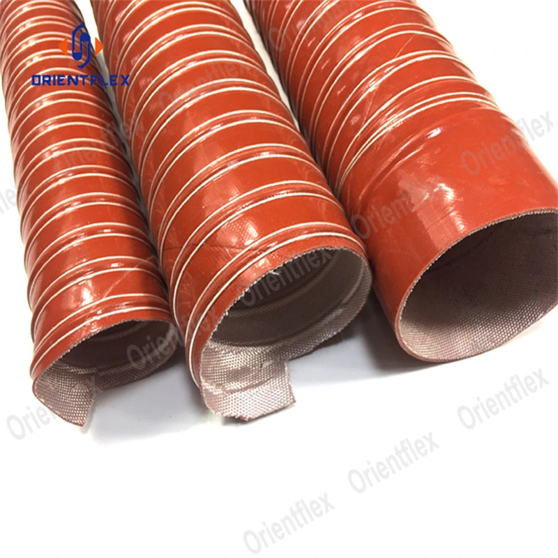 2.5 Inch 6 Inch Heavy Duty High Temp Flexible 2 Ply Silicone Air Ducting Hose