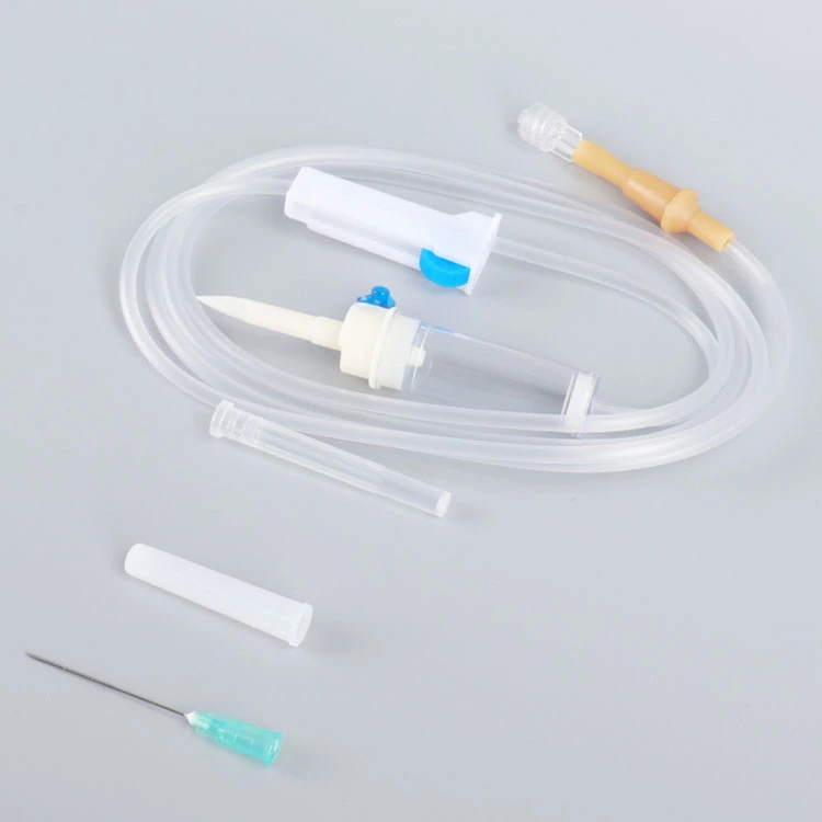 Sterile Disposable Infusion IV Set with Blowing-Model Drip Chamber