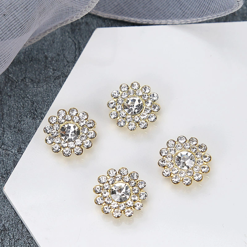 Hot Selling Sunflower Glass Ornaments Crystal Flower Rhinestones for Jewelry Making