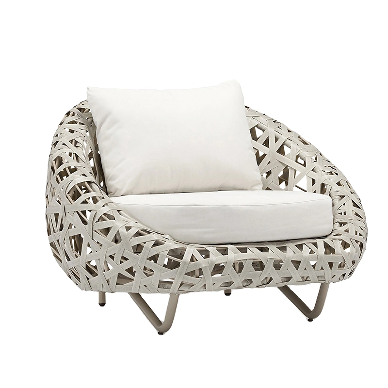 Nordic Style Luxury Garden Rattan Outdoor Furniture Alum Wicker Rattan Sofa Set