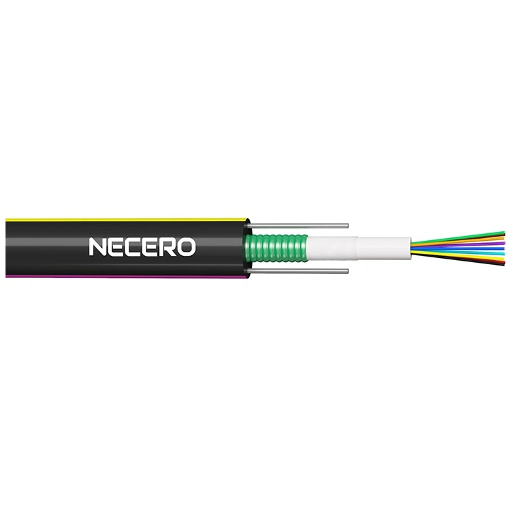 Necero 20 Years OEM Communication Cables Manufacturer Sm/mm Intelligent Security System HDMI GYXTW Fiber Optic Cable