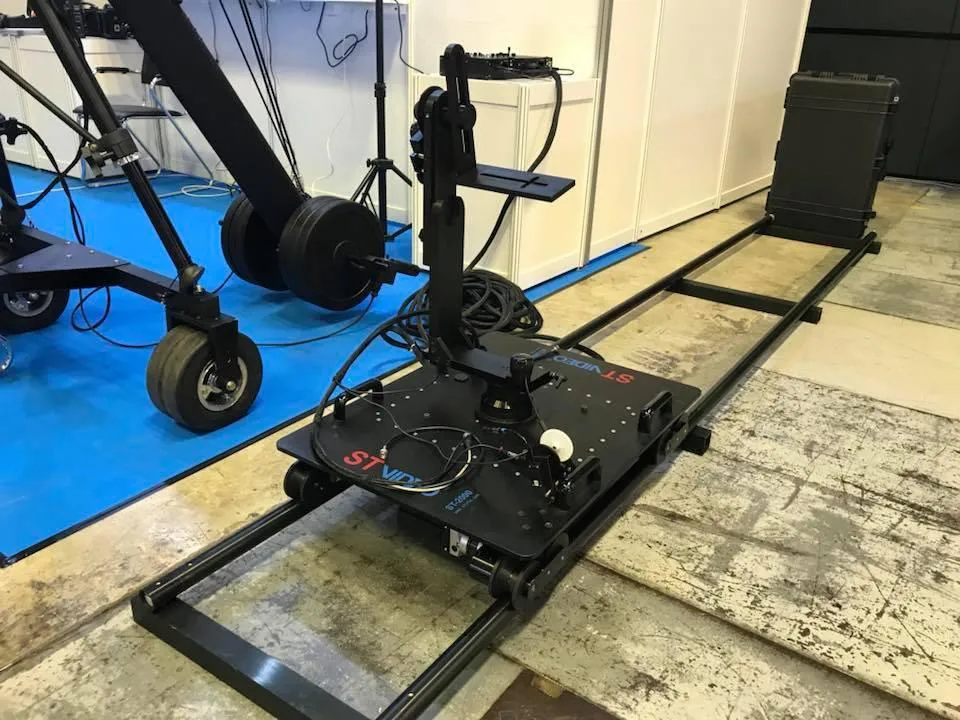 Video Equipment Motorized Dolly System for Studio Low Angle Shooting