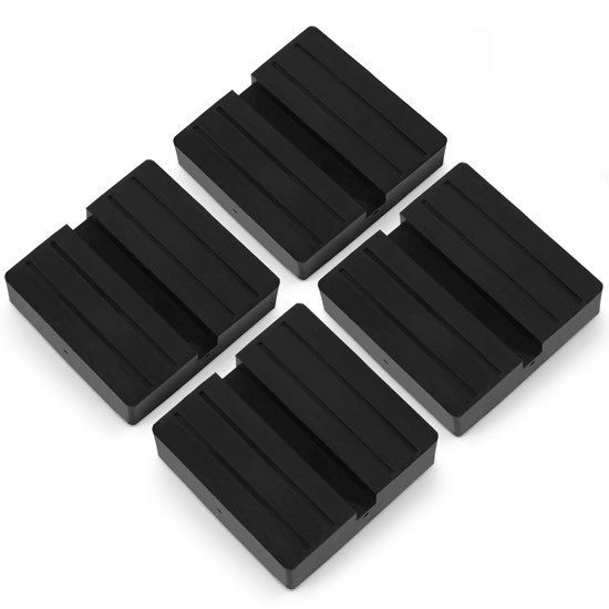 Car Lift Jack Stand Rubber Pads Black Rubber Slotted Floor Jack Pad for Jack Support Universal