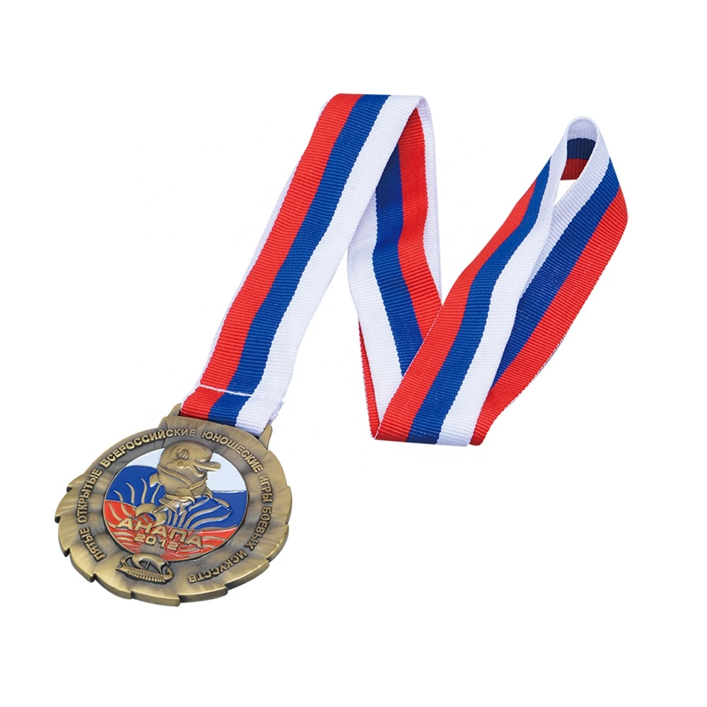 Gold Zinc Alloy Sports Champion Honor Blank Custom Metal Medal