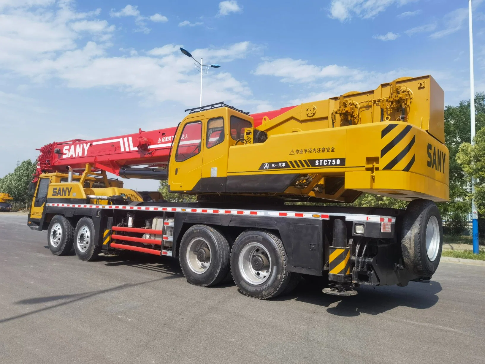 Second main Sany Stc750 camion grue 75ton, Vente à chaud Sany 75ton Prix Construction machines utilisées grue