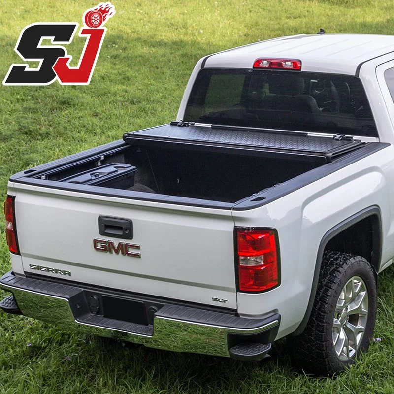 Manufacturer Professional 4X4 Pickup Truck Hard Tri Fold Tonneau Cover for Toyota Hilux Tacoma Tundra