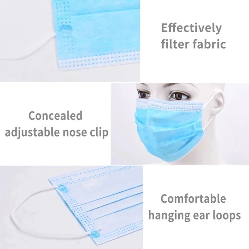 Ce Protective KN95 FFP2 Disposable Doctor's Surgica Face Mask in Stock