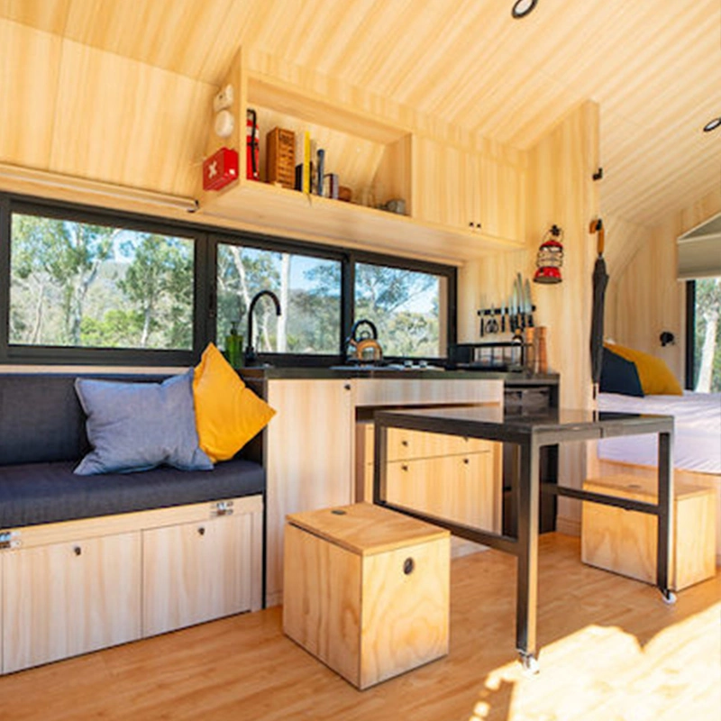 Tiny House with Humanized Design on Movable Wheels for Entertainment for Sale