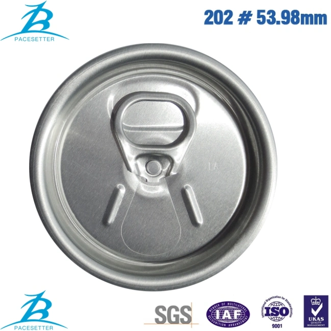 Aluminum Beverage Can Lid Easy Open End 200/202 Rpt