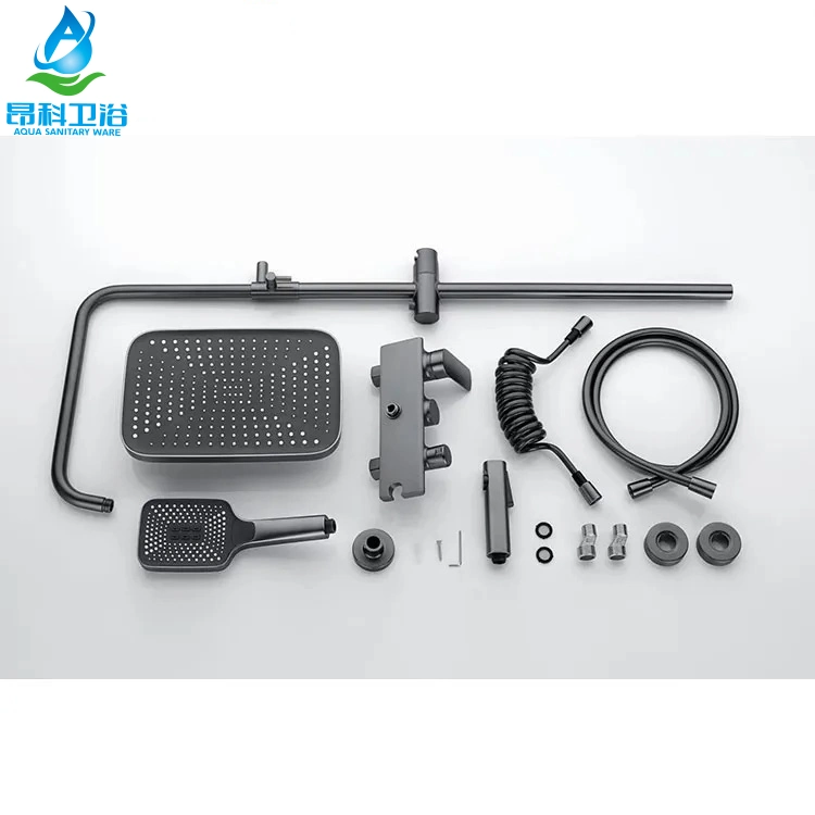 Bathroom Mixing Valve Hot and Cold Top Spray Thermostatic Shower Set