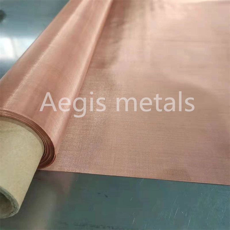 Electromagnetic Emf RF EMI Shielding 99.95% Pure Copper Mesh Fabric