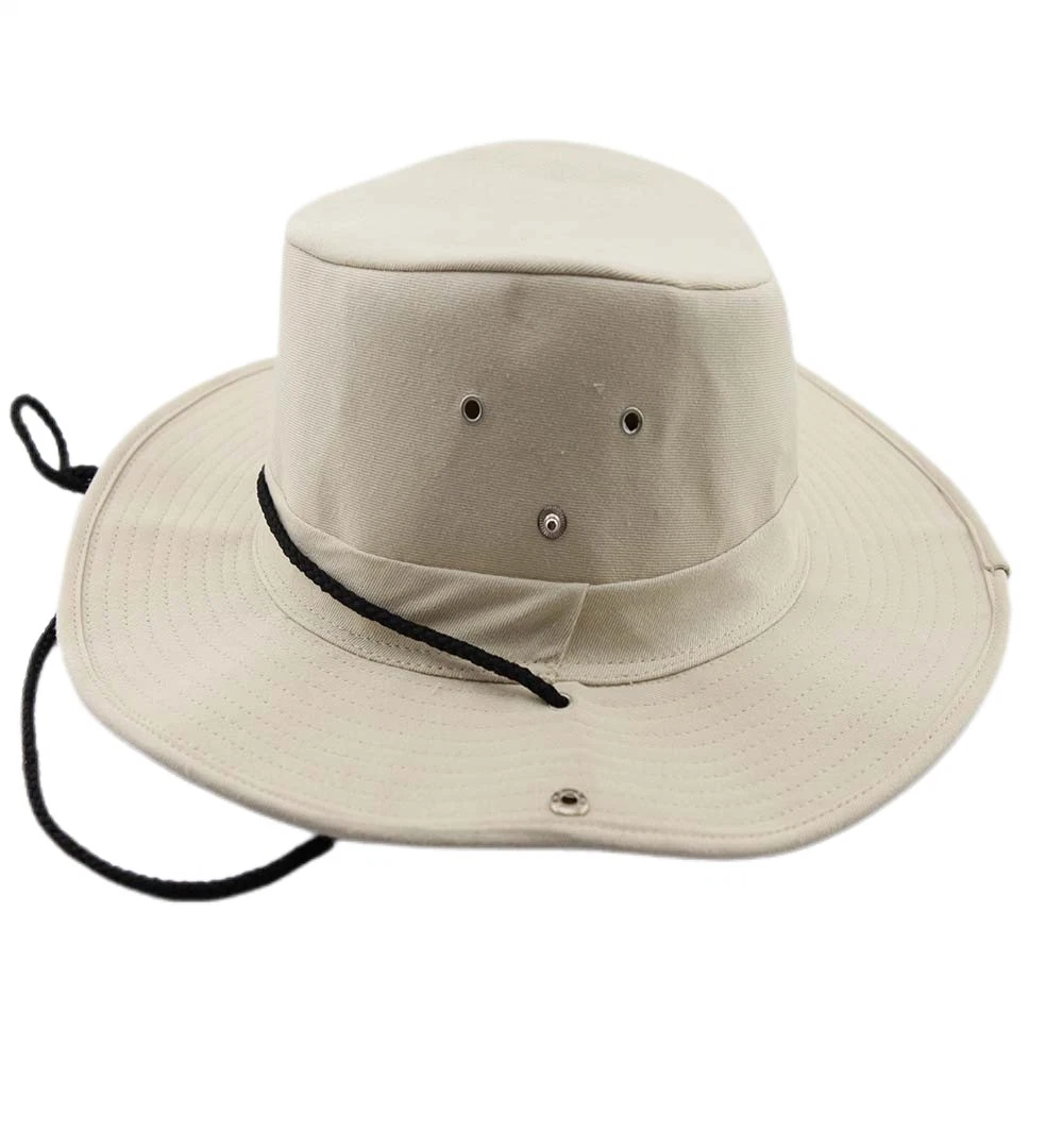 Safari Bucket Hat Adjustable and Foldable for Outdoor Long Brim Sun Protective Cap with High quality/High cost performance  Cotton Plain Fashion Summer Hat for Man