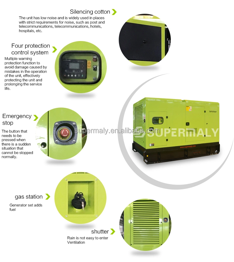 El primer Cummins de 640 Kw de potencia eléctrica de 800 kVA abierta/ Silencio/remolque/contenedor Generador Diesel