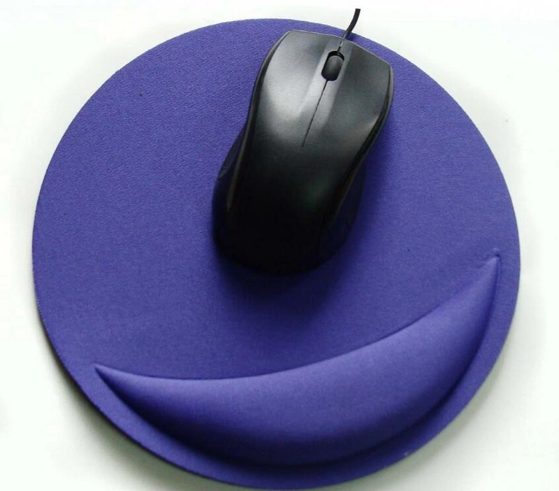 Round Mouse Pad with Wrist Rest EVA Mousepad