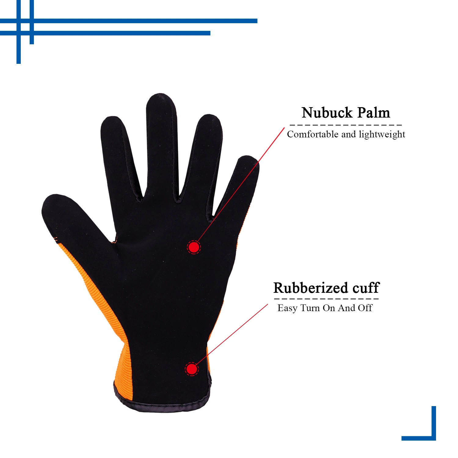 PrisSafety flexible piel de pigmento cuero Palma Half Finger Mechanic trabajo transpirable Guantes de seguridad para hombres mujeres