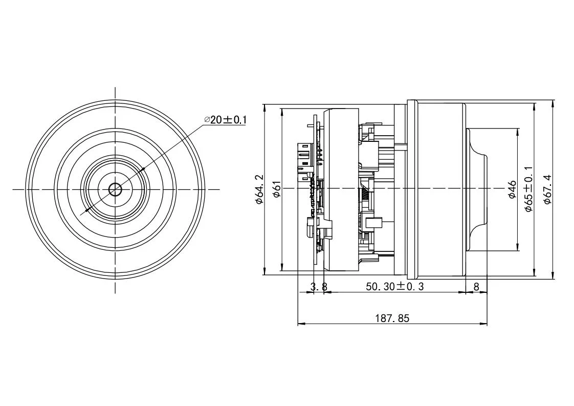 Air Watt 155W High Speed 24VDC 110VDC 350W Blower DC Motor Vacuum Cleaner Motor for Fan Wash Hand Machine