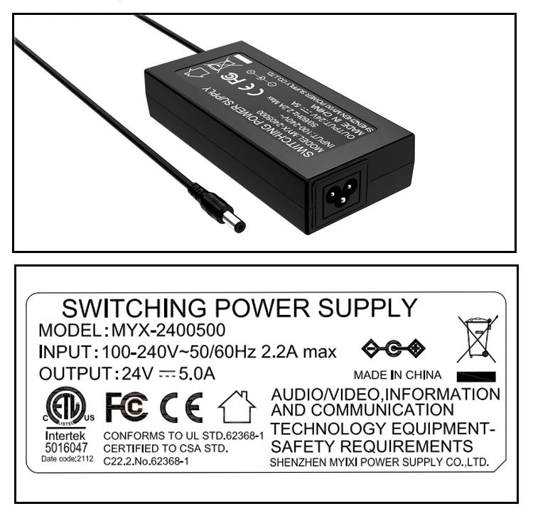 OEM 100 240V AC 50/60HZ 120W 12V 19V 15V 8A 7,1A 10A Fuente de alimentación de sobremesa 24 voltios 5 a ac/dc Adaptador de corriente