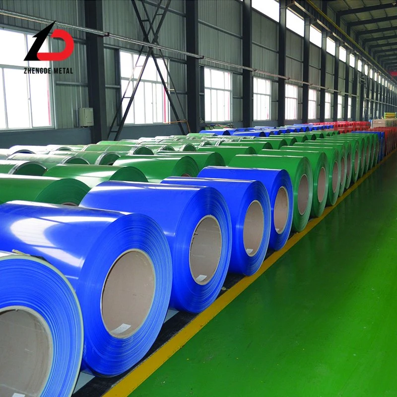 Color Coated 26 Gauge PPGL Galvanized Steel Coil Zinc Sheet Metal PPGI Z275 Dx51d+Z Dx52D SGCC Red, Blue, White, Grey, Ral Color