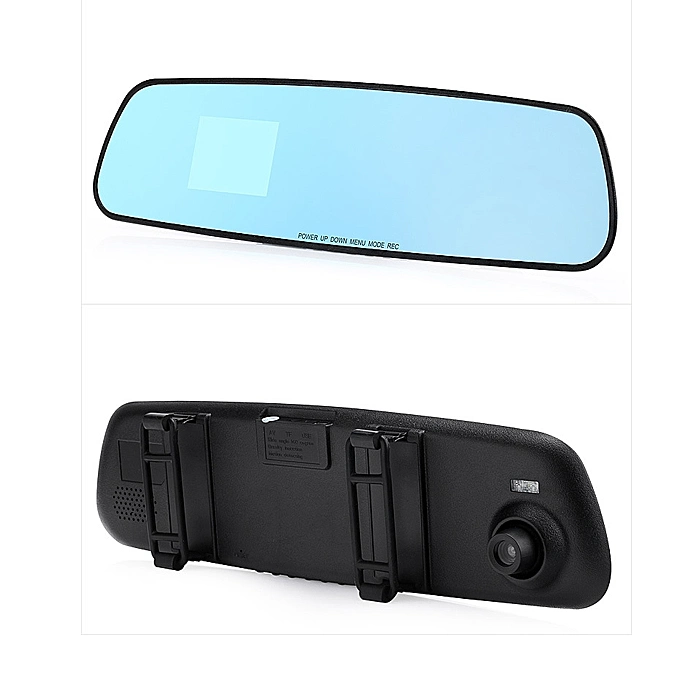 Guión de doble lente HD CAM Cámara de visión trasera del espejo retrovisor coche DVR